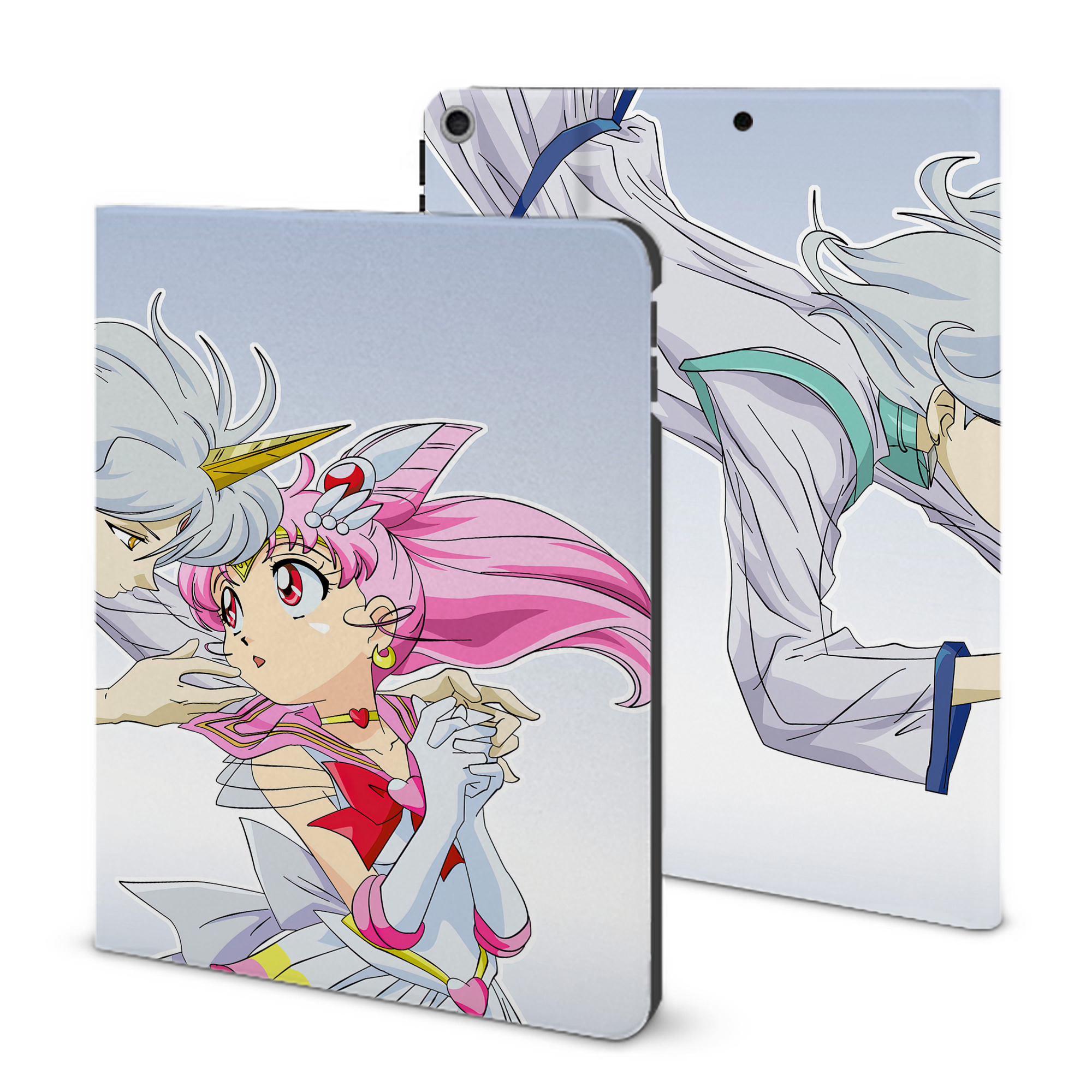 （画像用） 美少女戦士セーラームーン Sailor Moon IPad ケース ブック型 PUレザー TPU 耐衝撃 軽量 薄型 ペン収納なし 全面保護 IPad 各モデル対応